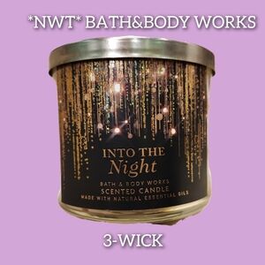 Into the night 3 wick Bath and body works candle